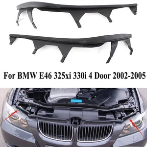 For BMW E46 325i LCI 02-05 Set of Left & Right Upper Headlight Cover Strip Pair - Picture 1 of 7