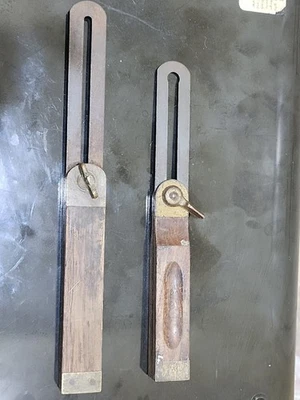 Vintage Stanley Sliding T-Bevel Square Tools – Adjustable Angle Gauges – Wood & - Image 1 of 4