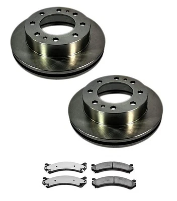 Se adapta a 99-04 Chevrolet Silverado 2500 rotores de freno delanteros pastillas de cerámica 3p Foto 1 de 4