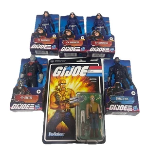 G.I. Joe Series Actionfigur Hasbro 6 Stück Buzzer Destro Snake Eyes Baroness - Bild 1 von 12