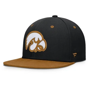 Men's Fanatics Black/Brown Iowa Hawkeyes NoBo Fitted Hat - Picture 1 of 4