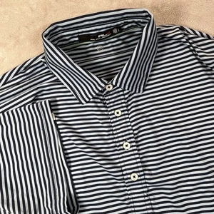 Camisa Polo RLX Ralph Lauren Para Hombre Grande Absorbente Golf Manga Corta Rayas - Imagen 1 de 8