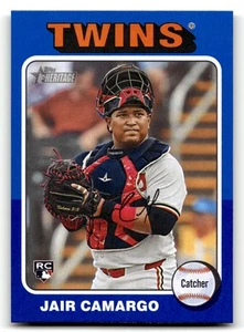 2024 Topps Heritage High Number Jair Camargo #633 Dark Blue Border SP, RC Twins - Picture 1 of 2