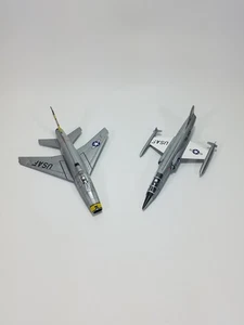 2003 Mattel Matchbox Dinky USAF Lockheed F-104 Starfighter & F-100D Super Sabre - Picture 1 of 12