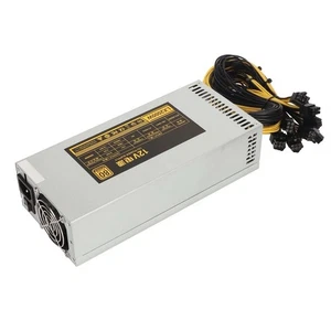 2000W Mining Power Supply 8 GPU 10x6PIN PSU for Bitcoin Ethereum Rig PC - Picture 1 of 4