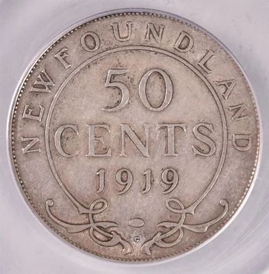 1919-C Canada Newfoundland 50 Cents - ANACS VF30  - Image 1 of 3