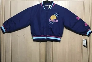 *NEW* Def Leppard Girls Navy Blue Graphic Print Bomber Jacket Size 7/8 - Picture 1 of 12
