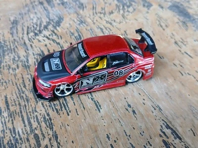 Jada Importación Mitsubishi Lancer Evolution Evo VI 1:64 ROJO Metálico Foto 1 de 4