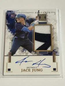 Parche Panini 2025 impecable béisbol Jace Jung novato elegancia automático dorado 02/10 - Imagen 1 de 2