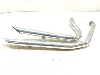 02 Harley Davidson FLSTFI Fatboy SAMSON Exhaust Muffler Silencer Cans - Image 1 of 4