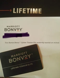 Tarjeta coleccionable Marriott Bonvoy Titanio de por vida pesada una vez en la vida RARA - Imagen 1 de 4