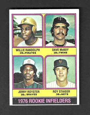 Бейсбольная карточка 1976 Topps No592 WILLIE RANDOLPH Pirates 1976 ДЕБЮТАНТ INFIELDERS - Изображение 1 из 2