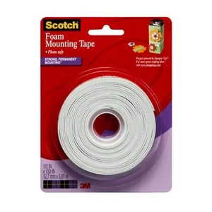 Scotch Double Sided Foam Tape Strong Soft Comfortable Premium High Quality - Picture 1 of 1