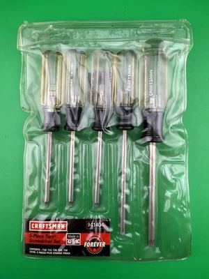 Vintage Craftsman 5pc. Torx Screwdriver Set T10 T15 T20 T25 T30 WF USA 41404 - Image 1 of 3