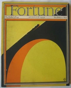 Henry R LUCE / Fortune Vol VI No 2 August 1932 - Picture 1 of 1