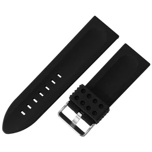 28mm 30mm Silicone Watch Band Rubber Replacement Diver Bracelet Strap Waterproof - Picture 1 of 9