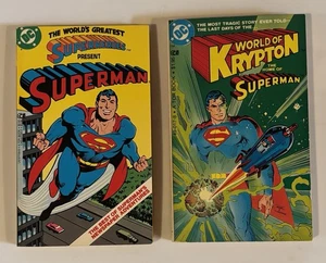 SUPERMAN World’s Greatest Superheroes Present & World of Krypton Taschenbuch 1982 - Bild 1 von 6