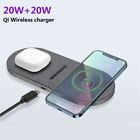 Dual 20w  Wireless Charger Pad Mat For Air Pod 2 Apple Iphone 13 Pro Max 12/11