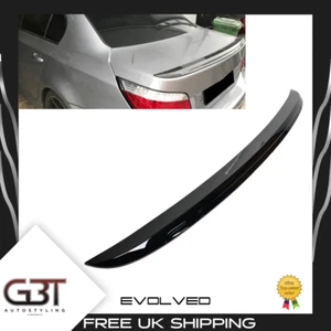 PER BMW SERIE 5 E60 E61 M5 STYLE SPOILER BAGAGLIAIO POSTERIORE ALA NERO LUCIDO 2004-2010 - Foto 1 di 11