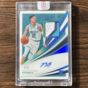 2020-21 Panini Immaculate Lamelo Ball Rc Rookie Jersey Number Patch Auto 2/2