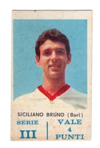 CALCIO FIGURINA CALCIATORI 1963-64 SICILIANO BARI CARTONATA (cm 4,5 x 7,2) - Picture 1 of 1