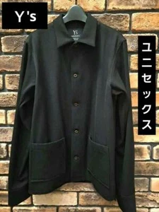 Y's Yohji Yamamoto black unisex jacket shirt collar size 3 from Japan Used - Picture 1 of 7