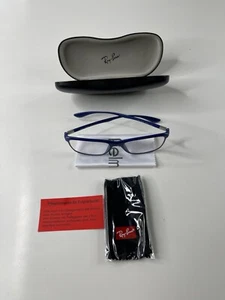 Rayban Brillengestell Liteforce blau in original Etui und Brillenputztuch - Bild 1 von 3