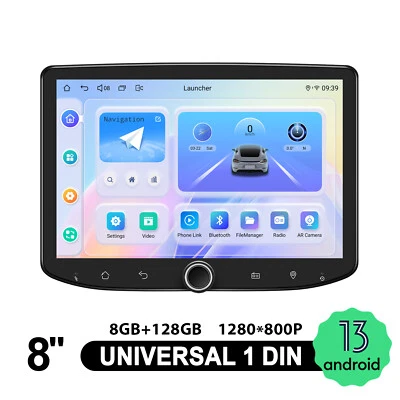 Android13 8 Zoll Autoradio mit Physischen Tasten Single DIN Autoradio CarPlay FM - Bild 1 von 4