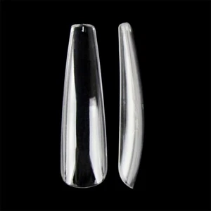 240pcs Extra Long Fake Nails Salon Full Cover Coffin False Nail Tips Extention - Picture 1 of 13