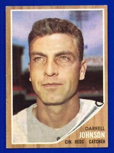 DARRELL JOHNSON reds 1962 TOPPS #16 EXCELLENT NO CREASES