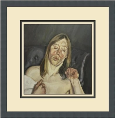 Niña Lucian Freud sosteniendo una toalla impresión enmarcada personalizada Foto 1 de 2