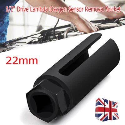 22mm 1/2" Drive Car Lambda Oxygen Sensor Socket Wrench Removal Tool 7/8” - Image 1 of 4