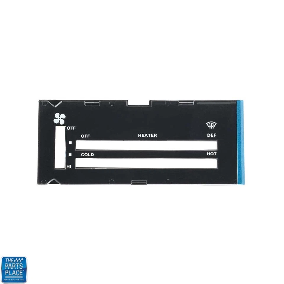 Lente de control de calefacción Camaro 1980-1981 con papel de respaldo sin aire acondicionado Foto 1 de 1