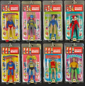 2015 Figures Toy Co MEGO STYLE Worlds Greatest Heroes SET OF 8 Action Figures - Picture 1 of 17