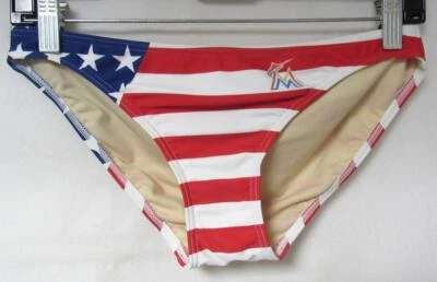 Miami Marlins Women's Size Small Bathing Suit Swimsuit Bottom C1 6410 - Image 1 of 2