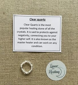 Clear Quartz Healing Crystal Ring Master Healer