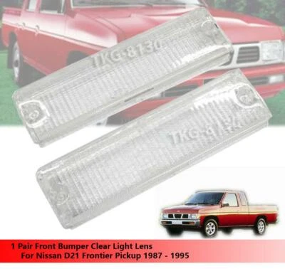 PARAGOLPES DELANTERO LENTE LUZ BLANCA PARA PICKUP NISSAN D21 FRONTIER 1987 - 1995 Foto 1 de 4