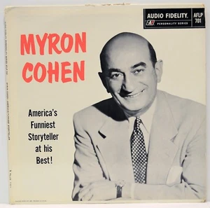 "Myron Cohen America's Funniest Storyteller at His Best" Audio Fidelity AFLP 701 - Imagen 1 de 5
