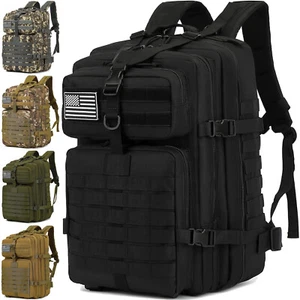 50L Military Tactical Backpack for Men Women 3 Day Assault Pack Army Camping Bag - Picture 1 of 19