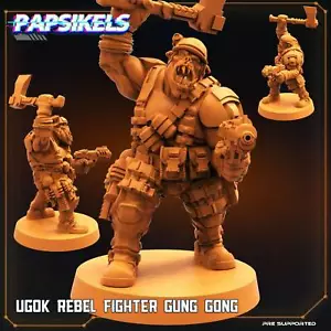 Ugok Gung Orc - Resin Miniature | Sci fi | Cyberpunk Mini | Papsikel - Picture 1 of 1