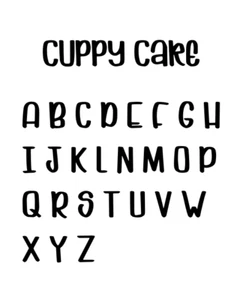 Cuppy Cake Letter Laser Cut Out Wood Shape Craft Supply - Woodcraft Cutout - Picture 1 of 1