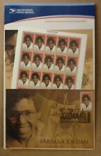 Barbara Jordan (BH) Diary Pg w/Maxi Card & Pane Of 20 Forever Stamps Sealed ACC