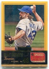 2013 Panini America's Pastime Gold 84 R. A. Dickey 7/25