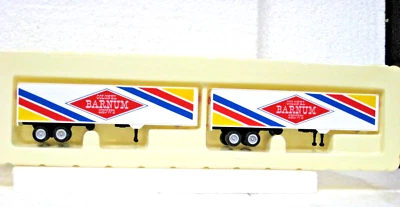 HO SCALE CONCOR COLONEL BARNUM SHOWS 2 PCS TRACTOR TRAILER - Image 1 of 4