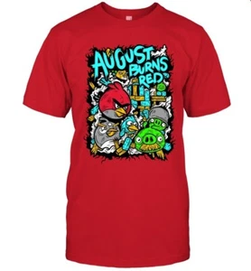 August Burns Red Angry Birds T-shirt Unisex Cotton All Sizes LI1660 - Picture 1 of 2