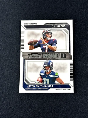 2023 Panini Contenders C.J. STROUD & JAXON SMITH-NJIGBA Round Numbers #4 - Image 1 of 2