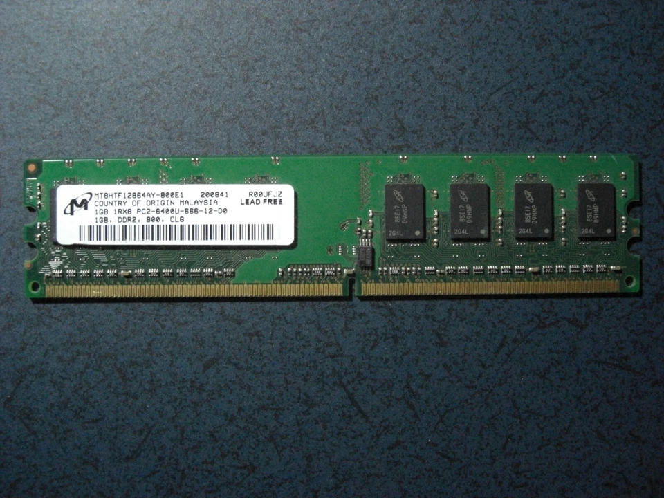 MODULO RAM MICROMEMORY PER 1GB PC2-6400U DDR2- 666-12-D0 - Immagine 1 di 1