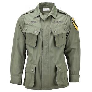 Mil-Tec Brand U.S. Military style OD M64 Vietnam jungle jacket lightweight BDU