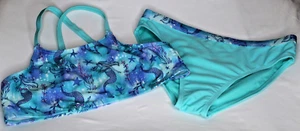 Girls Wonder Nation Mermaid 2 Piece Swimsuit, Size XL (14-16) - Picture 1 of 7