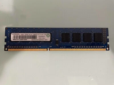 RAMAXEL 8GB (2x 4GB) PC3L-12800U 1Rx8 DDR3 Desktop RAM Memory - Image 1 of 2
